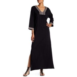 Soft Joie Raula Embroidered Cotton Maxi Dress